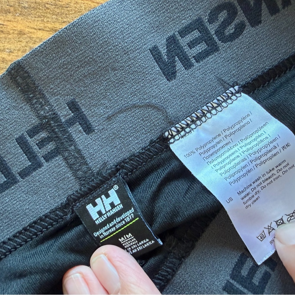 Helly Hansen LIFA® Base Layer Pants Black White Striped M perfect condition - Picture 3 of 3
